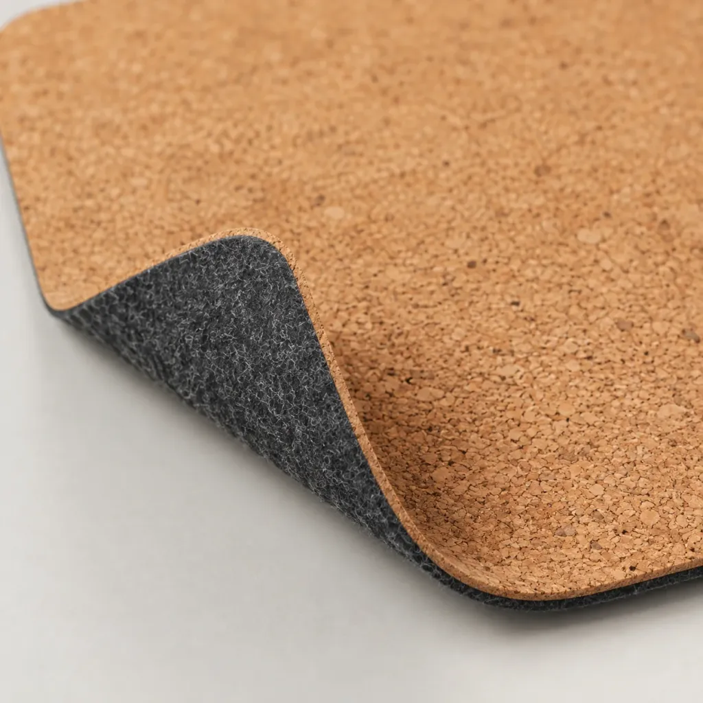 Cork & Felt Reversible Mat, material detail