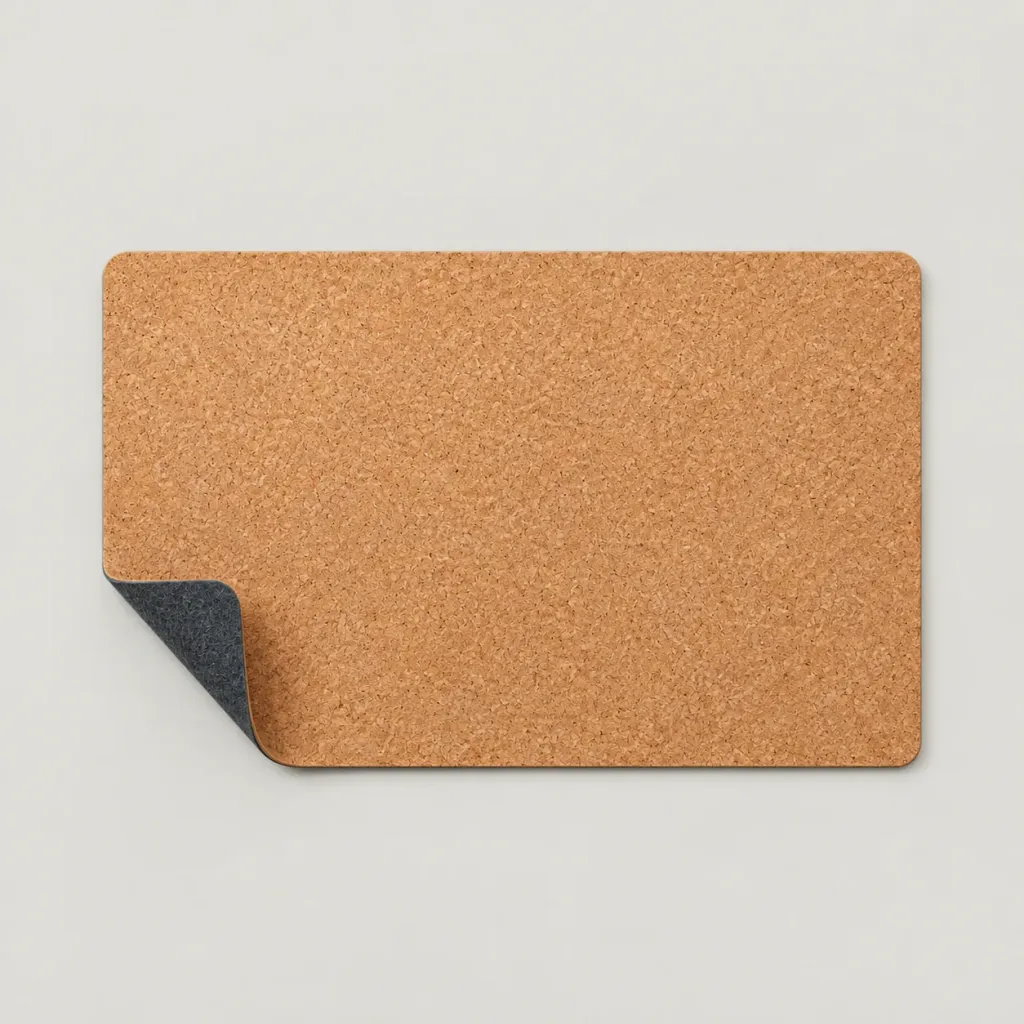 Cork & Felt Reversible Mat seen from above