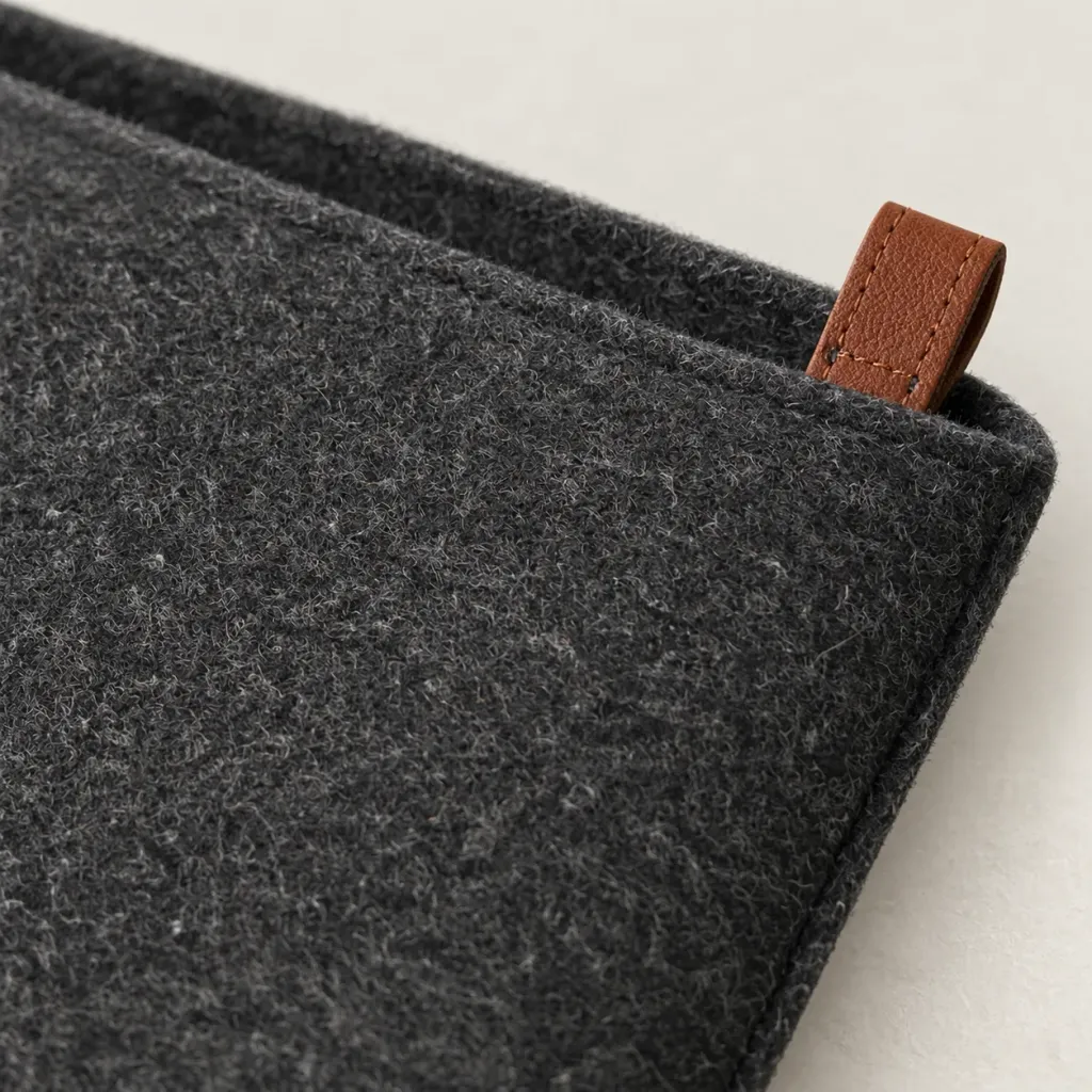 Felt Laptop Sleeve, material detail