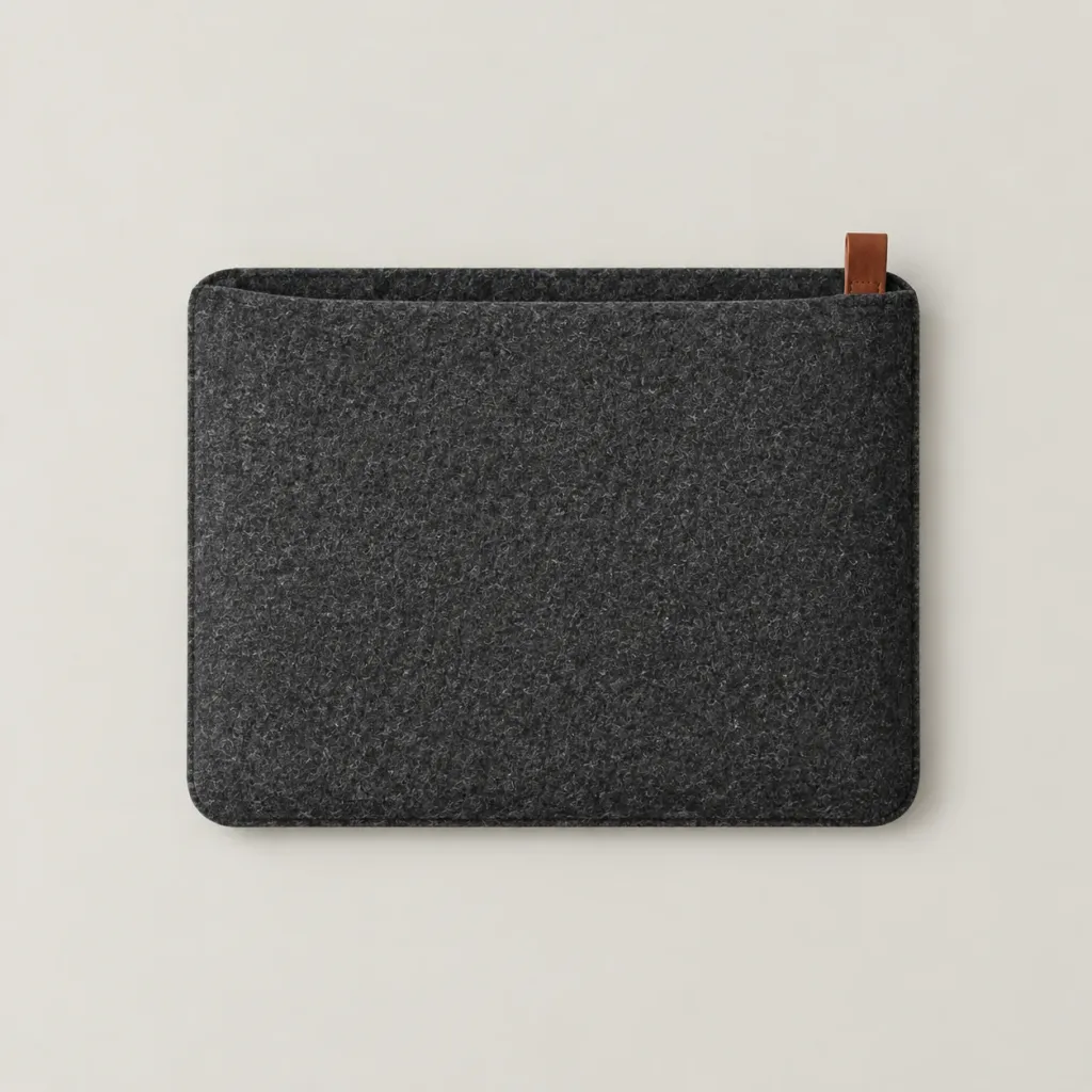 Felt Laptop Sleeve seen from above