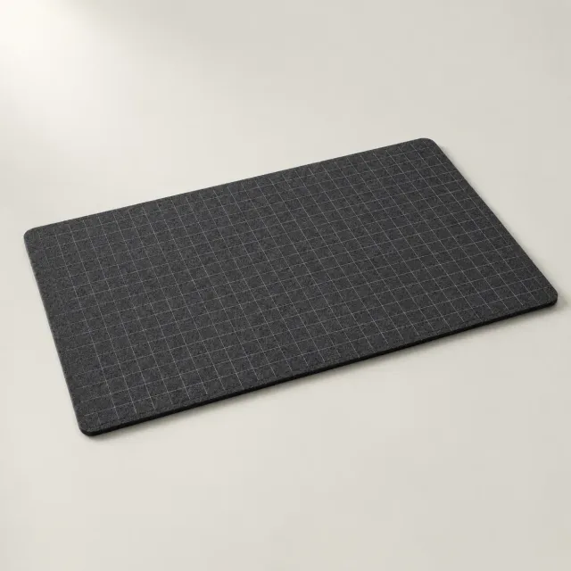 Grid Felt Desk Mat