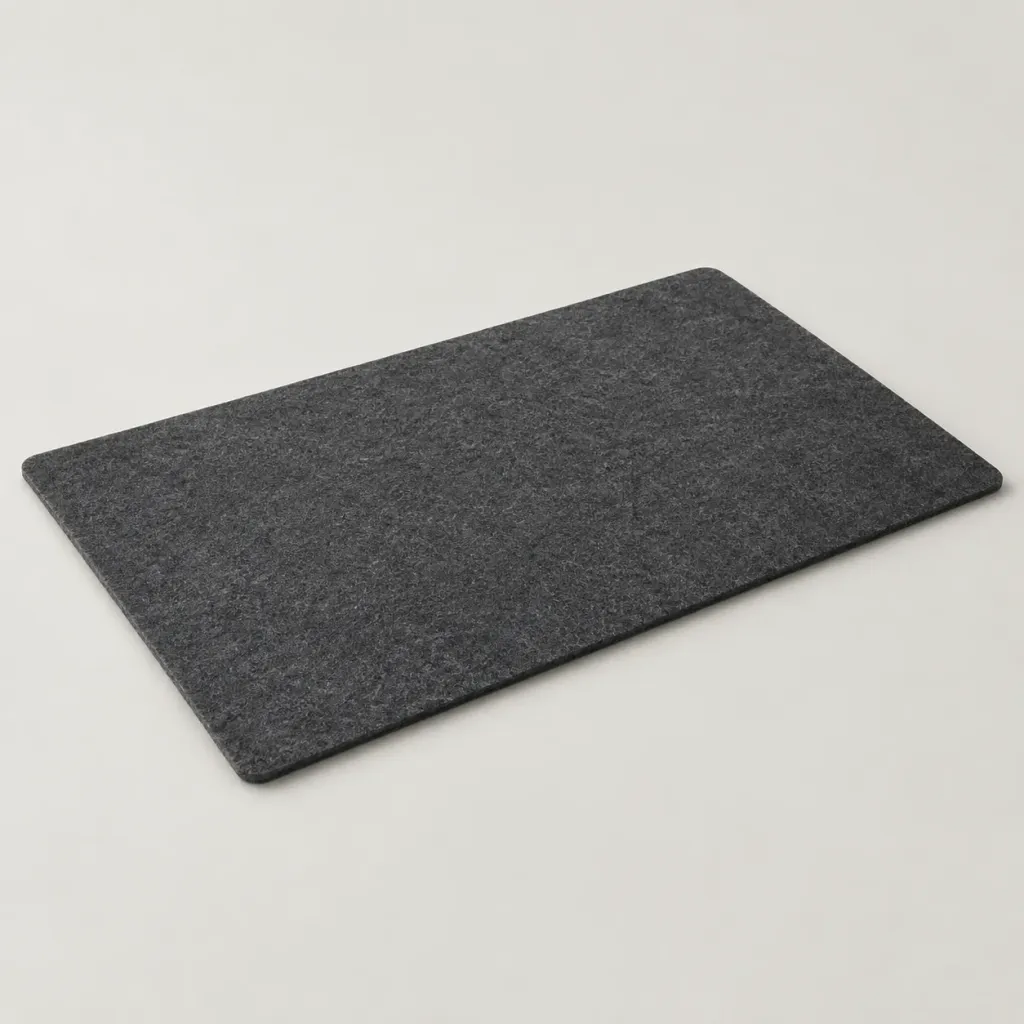 Merino Felt Desk Mat — Charcoal