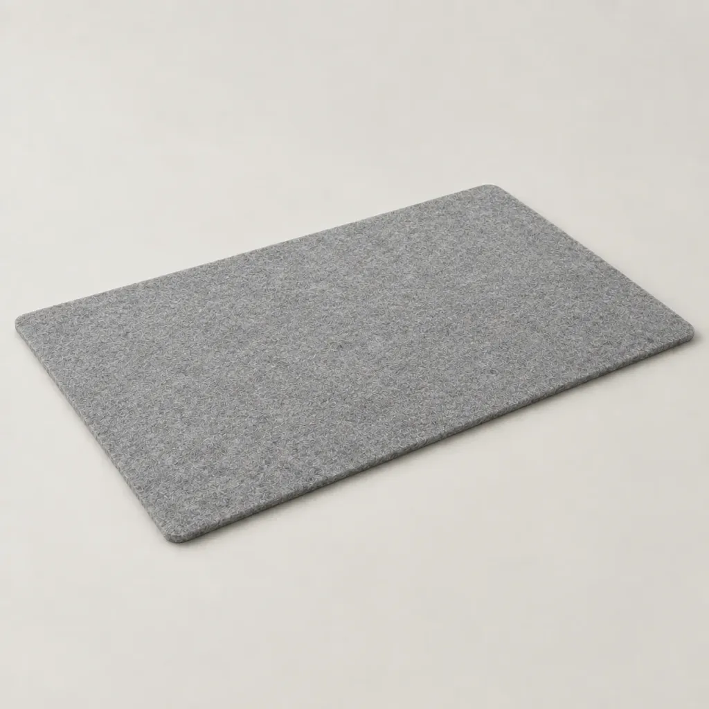 Merino Felt Desk Mat — Fog