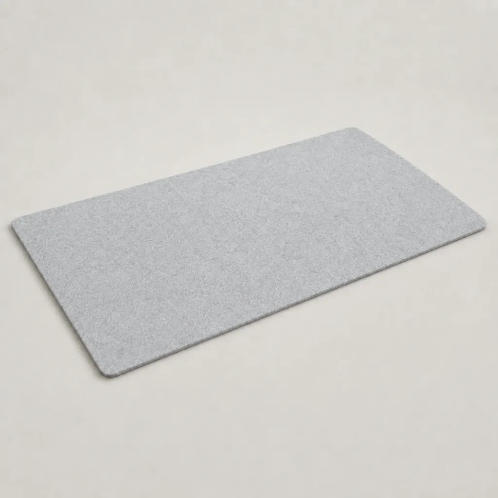 Merino Felt Desk Mat XL — Fog