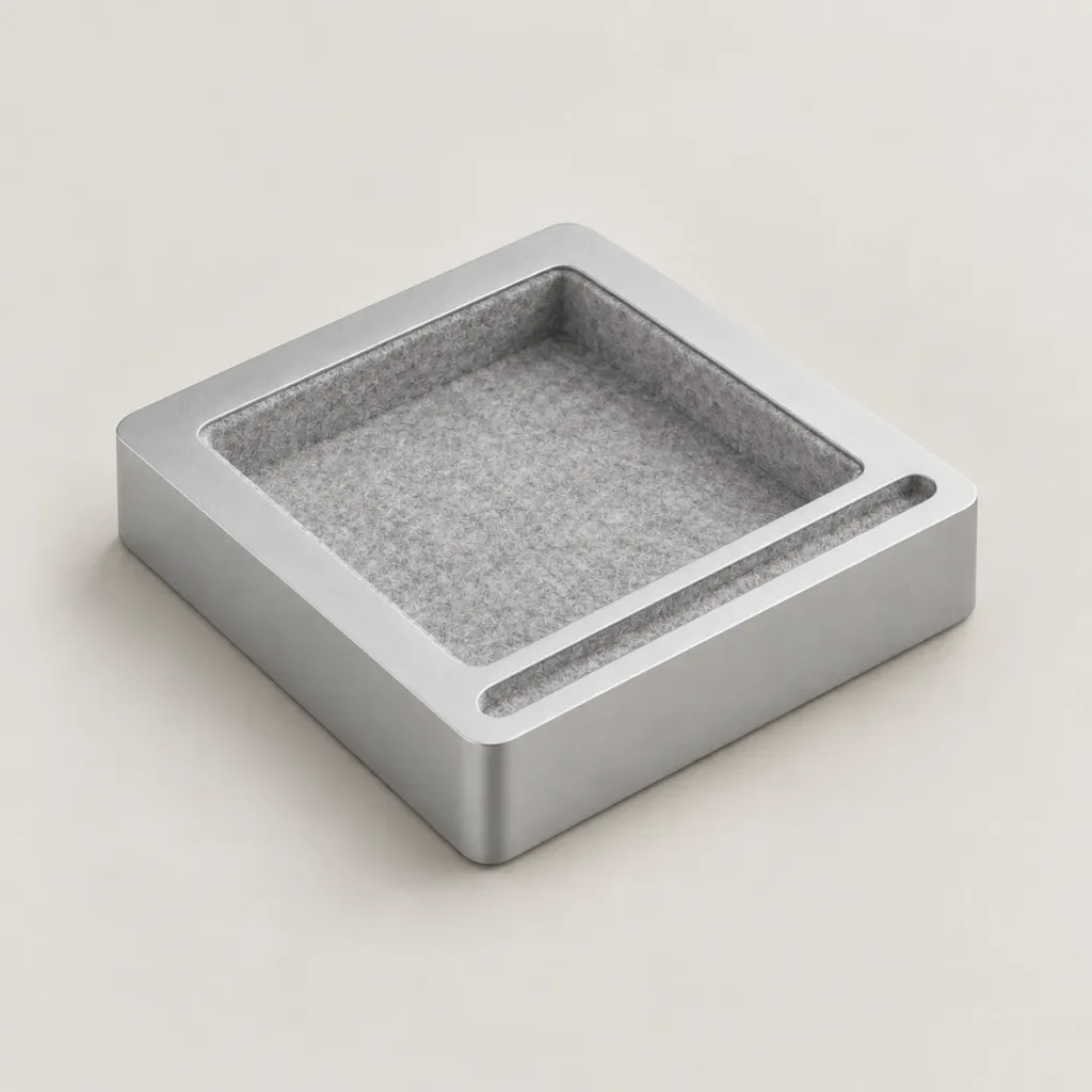 Note Pad Holder 2×2 — Silver