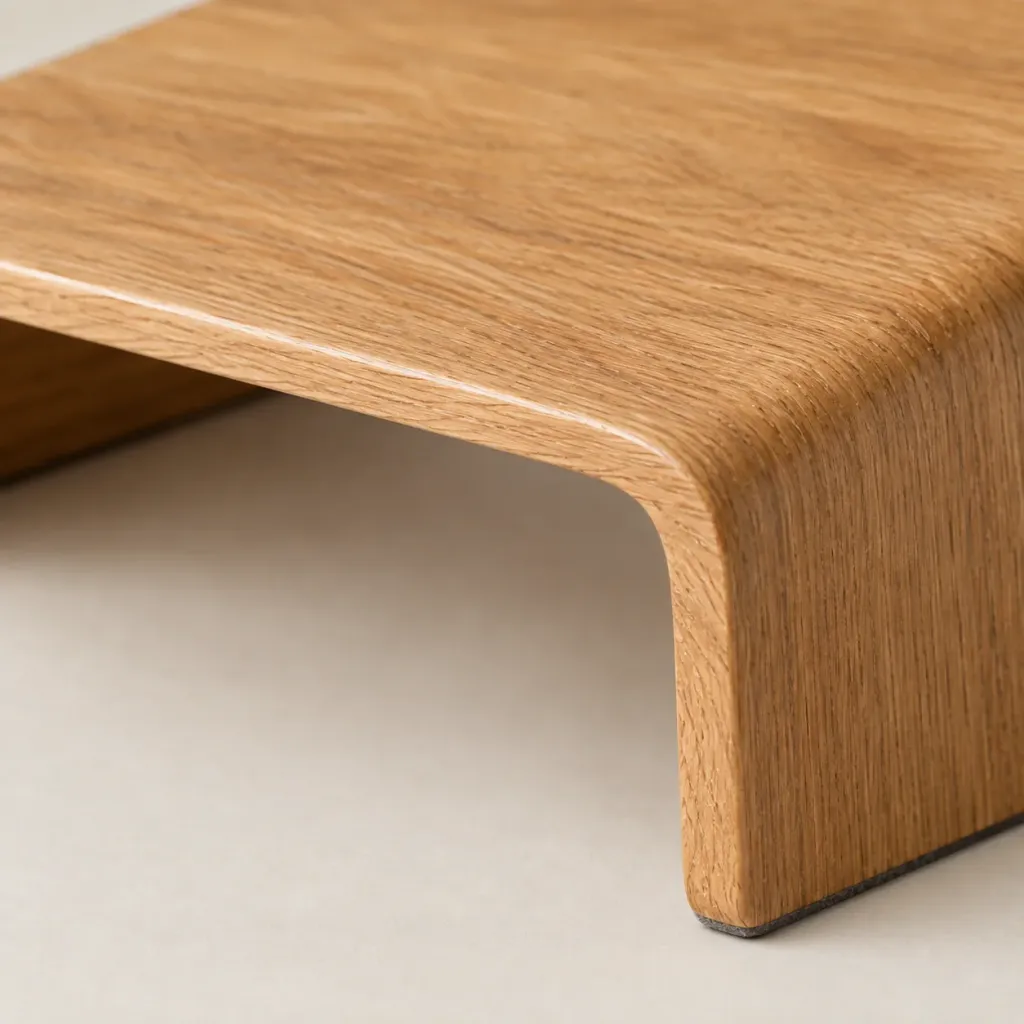 Oak Laptop Riser, material detail