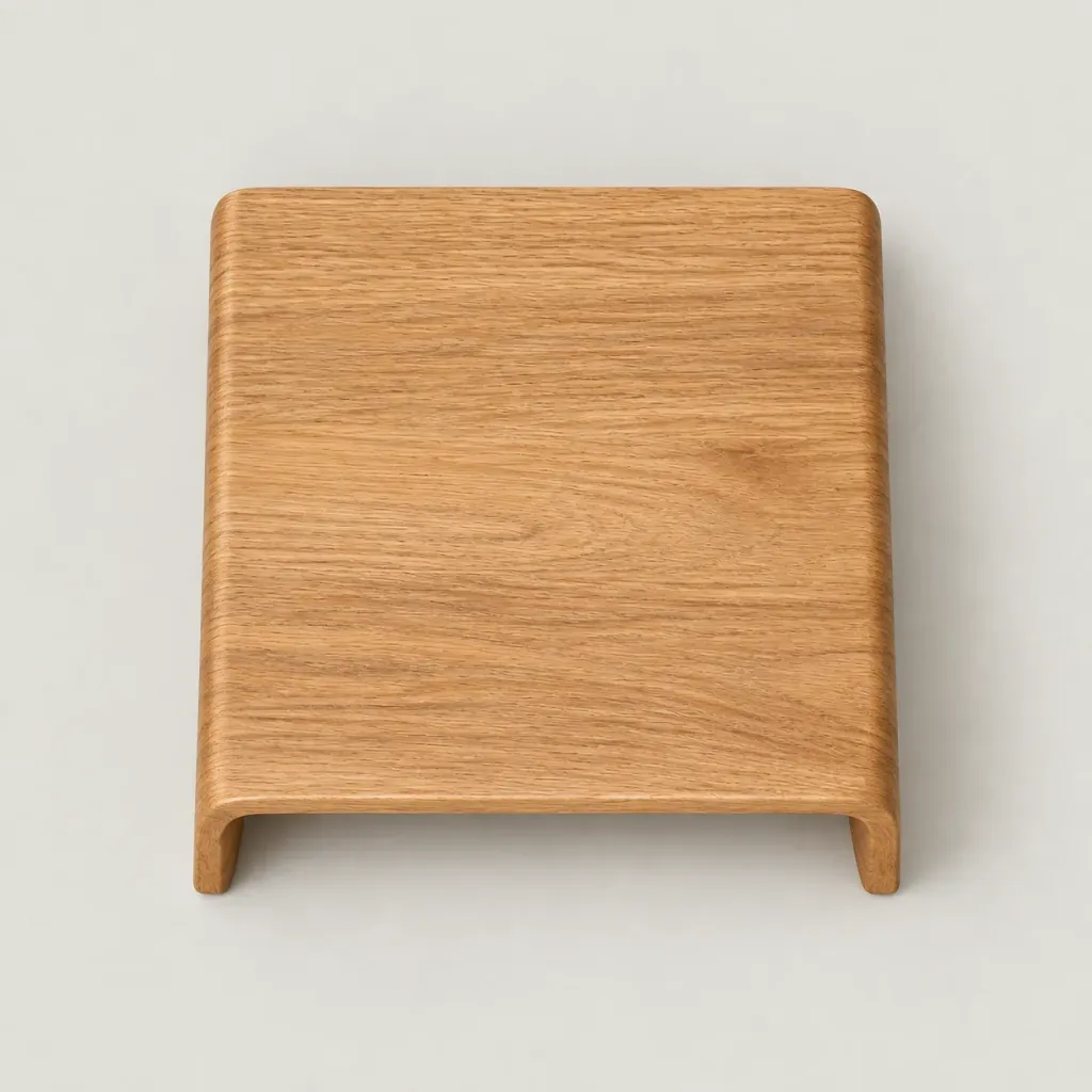 Oak Laptop Riser seen from above