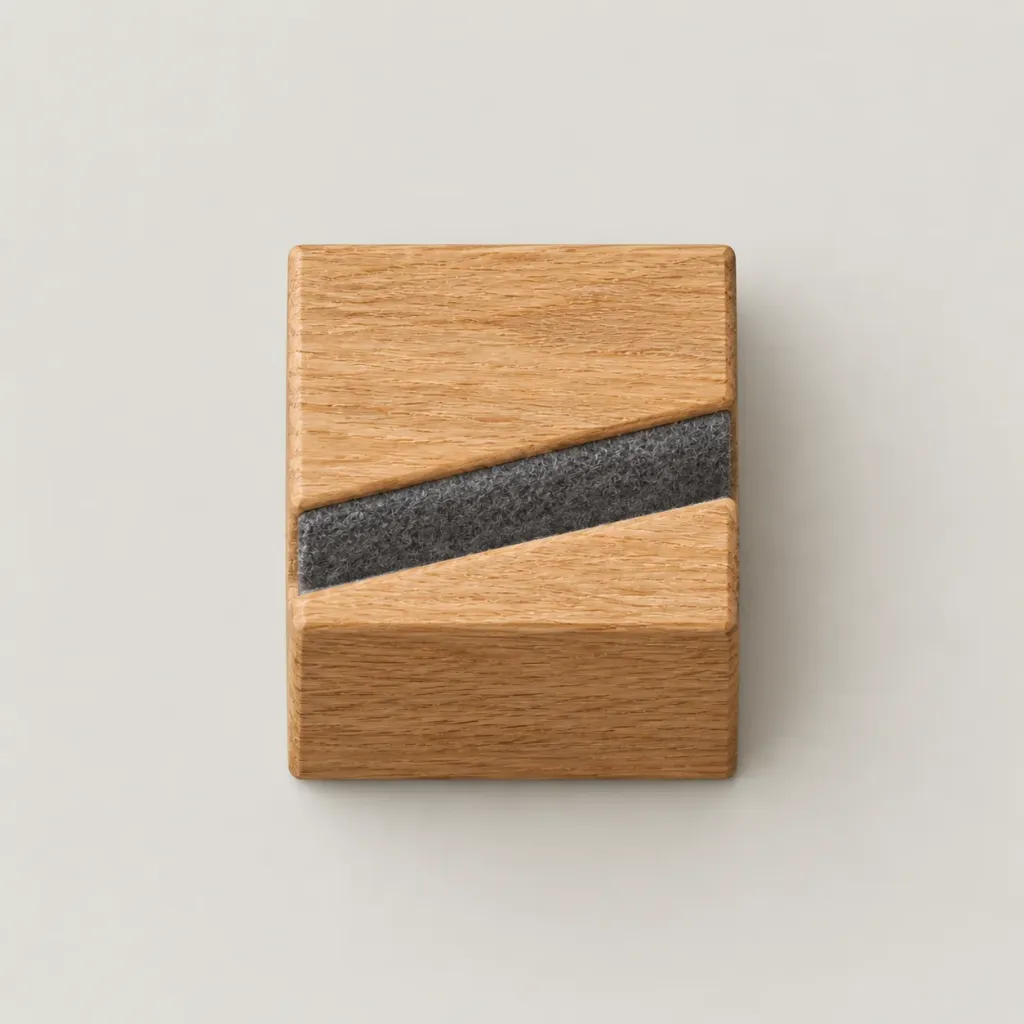 Oak Phone Stand seen from above