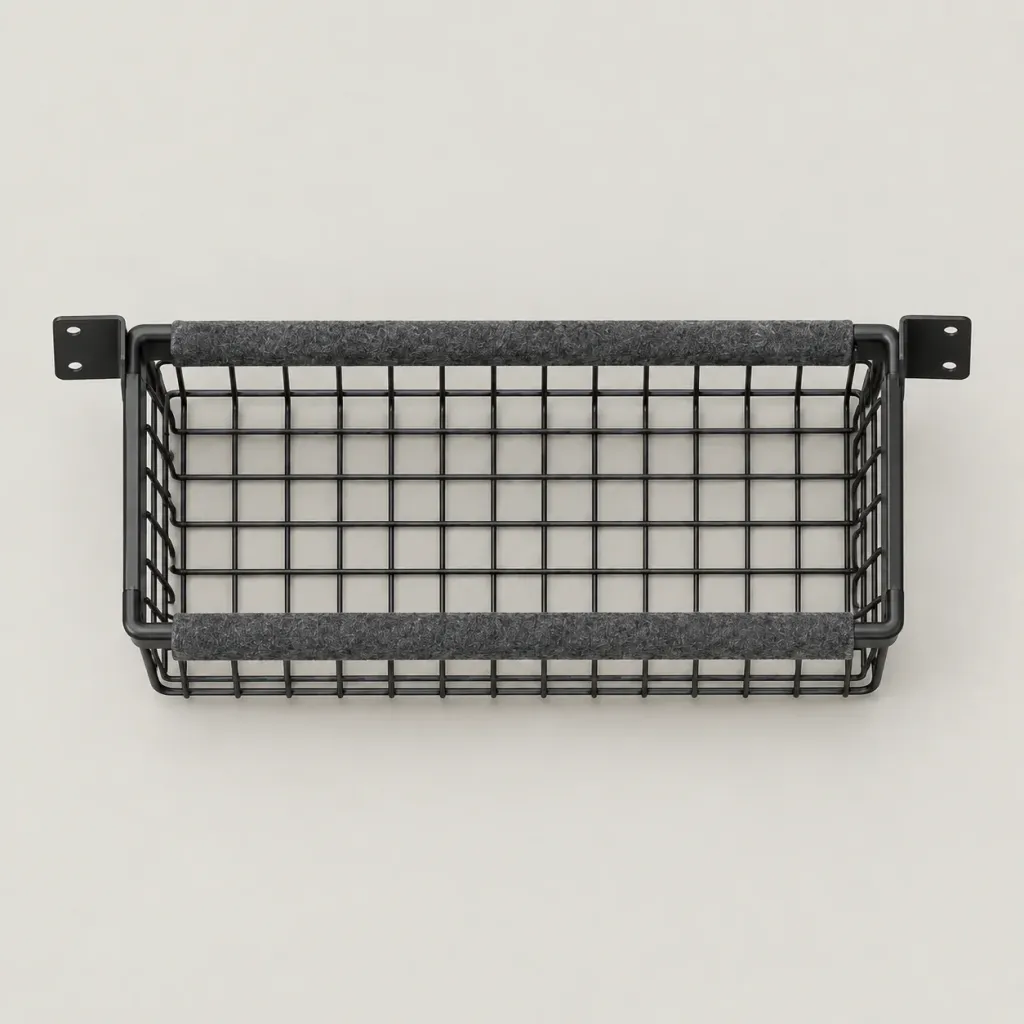 Under-Desk Cable Tray seen from above