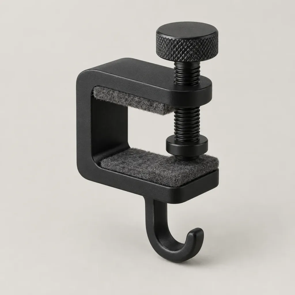 Under-Desk Headphone Hook — Graphite