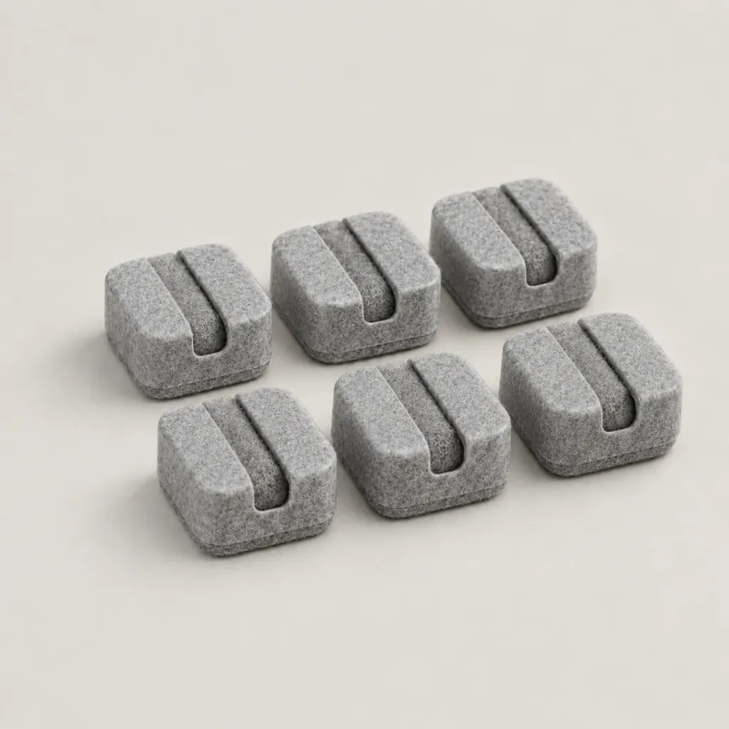 Weighted Cable Clips (Set of 6) — Fog
